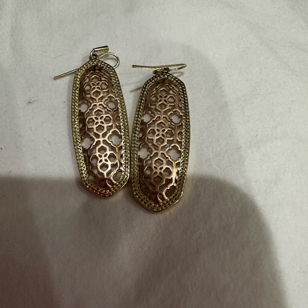 Kendra Scott Gold Filigree Earrings